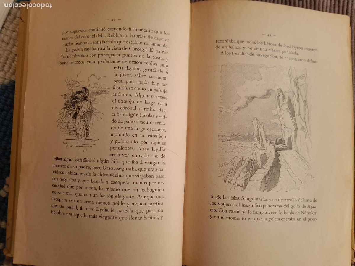 Libros antiguos: COLOMBA. PROSPERO MERIMEE. MONTANER Y SIMON 1908. - Foto 8