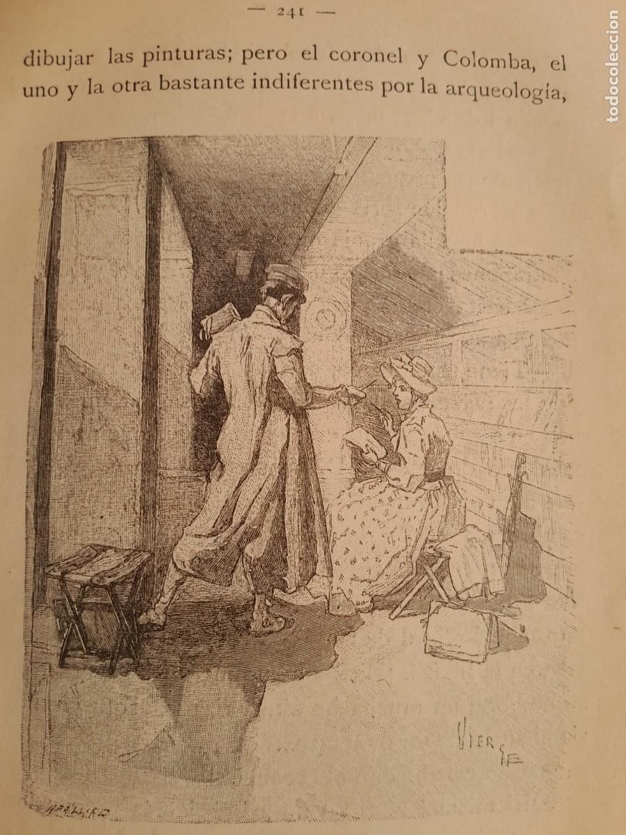 Libros antiguos: COLOMBA. PROSPERO MERIMEE. MONTANER Y SIMON 1908. - Foto 13