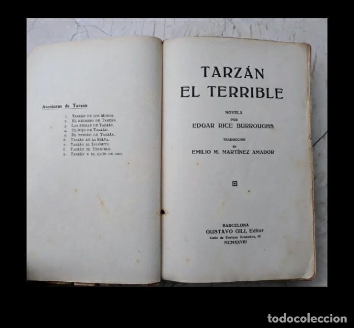 Libros antiguos: 3 libros Tarzan antiguos - Foto 4