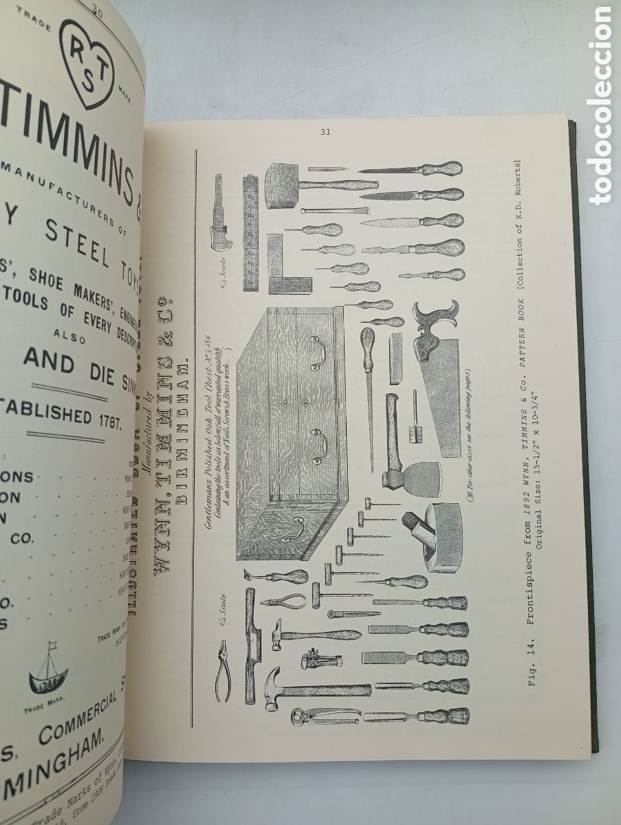 Libros antiguos: Tools for the trades and Crafts facs&iacute;mil - Foto 8