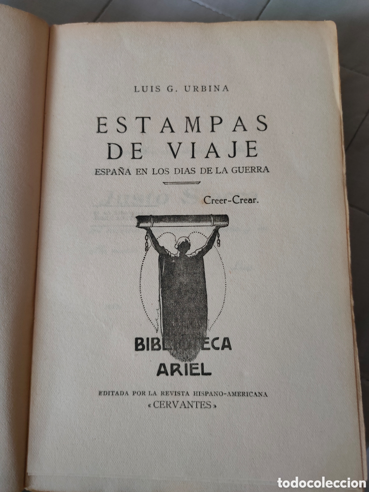 Libros antiguos: Estampas de viaje.Biblioteca Ariel - Foto 4