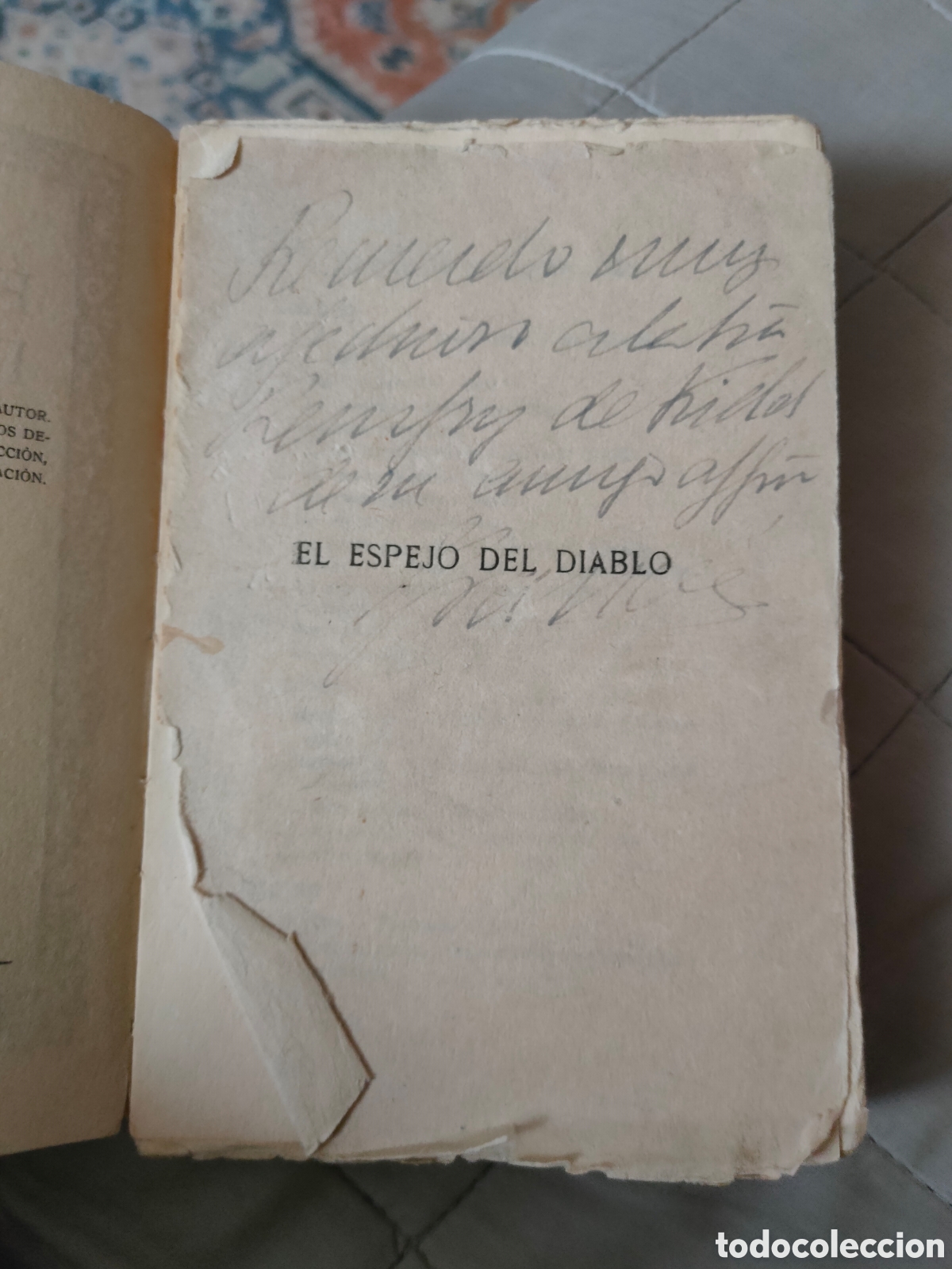 Libros antiguos: El espejo del diablo.Jose Franc&eacute;s. - Foto 2