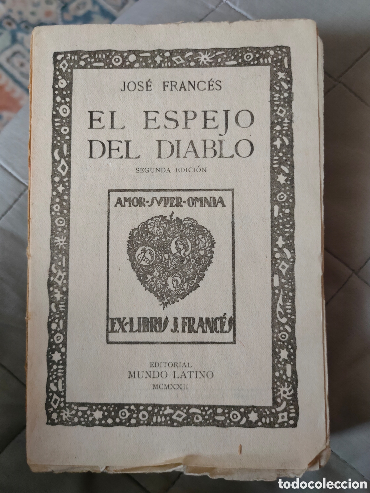 Libros antiguos: El espejo del diablo.Jose Franc&eacute;s. - Foto 1