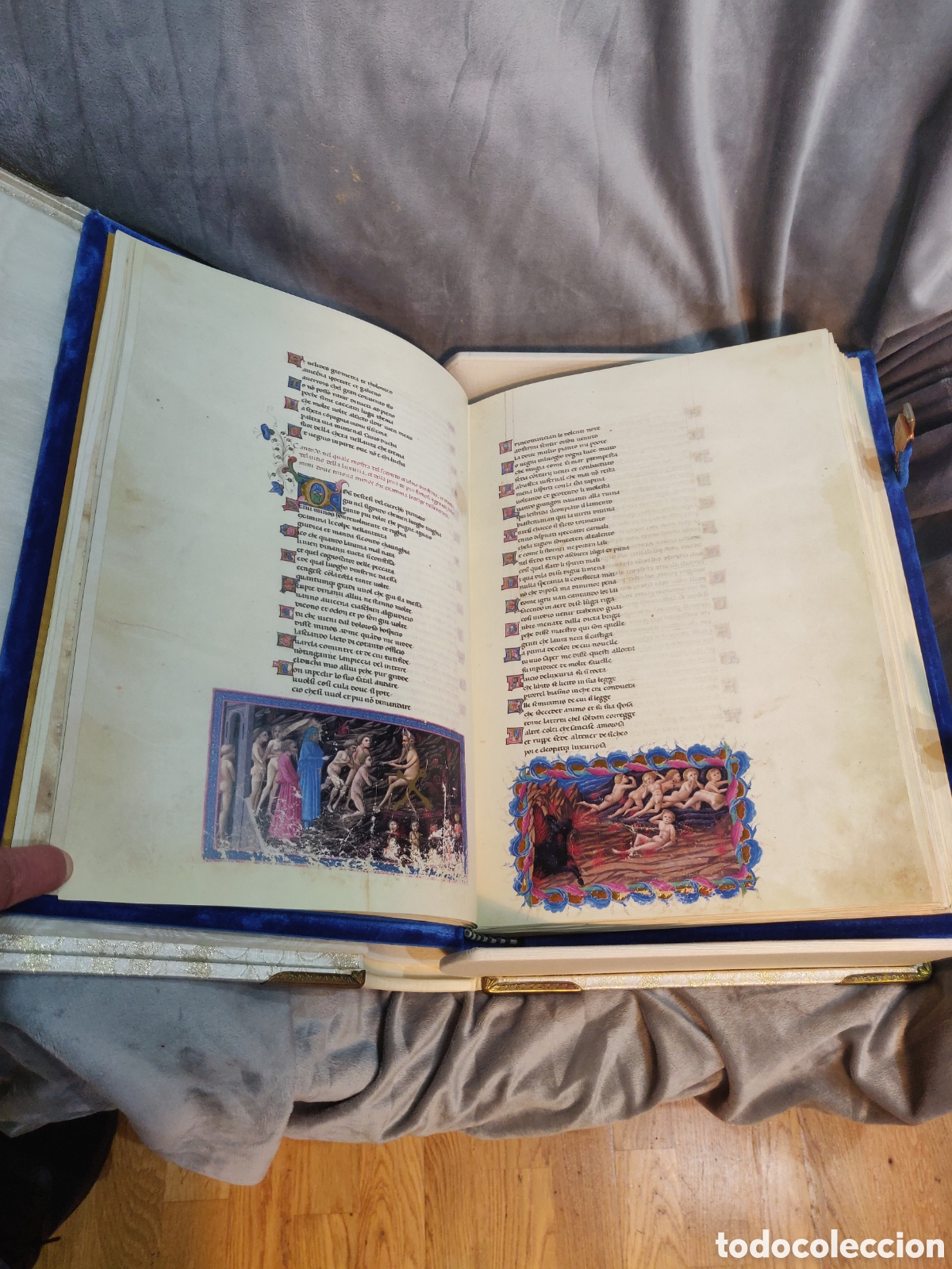 Libros antiguos: LA DIVINA COMEDIA de Alfonso V de Arag&oacute;n. - Foto 6