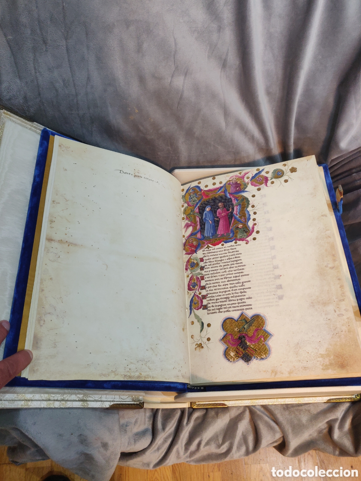Libros antiguos: LA DIVINA COMEDIA de Alfonso V de Arag&oacute;n. - Foto 7