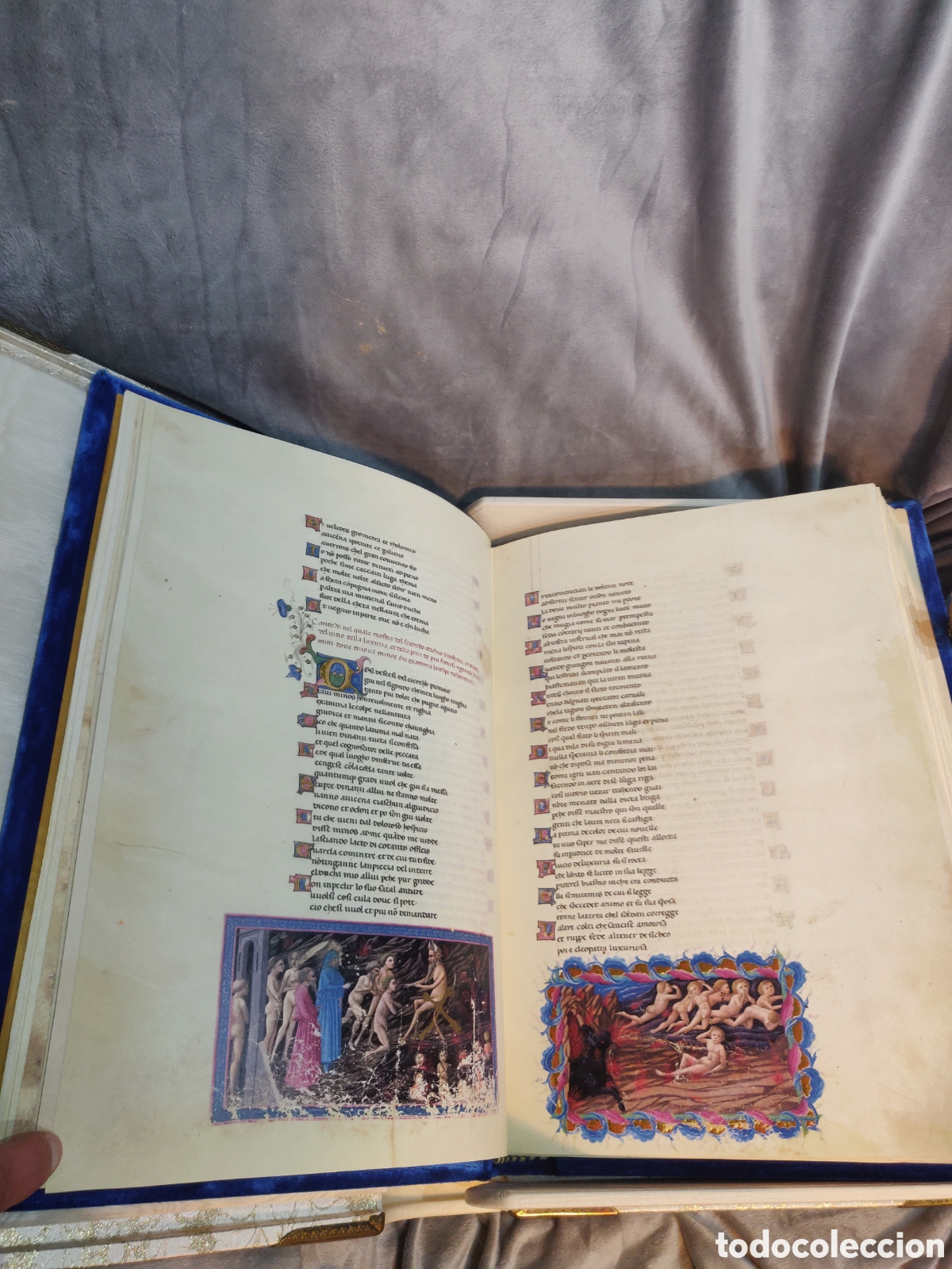 Libros antiguos: LA DIVINA COMEDIA de Alfonso V de Arag&oacute;n. - Foto 12