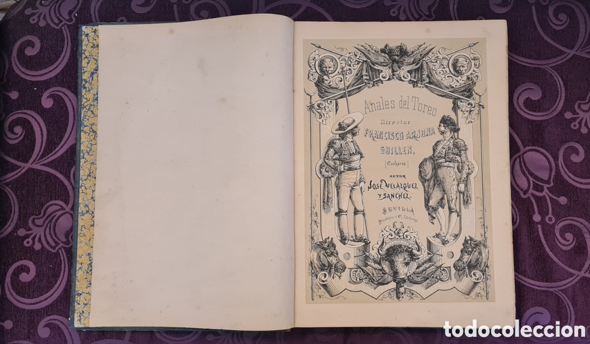 Libros antiguos: ANALES DEL TOREO DE FRANCISCO ARJONA - Foto 4