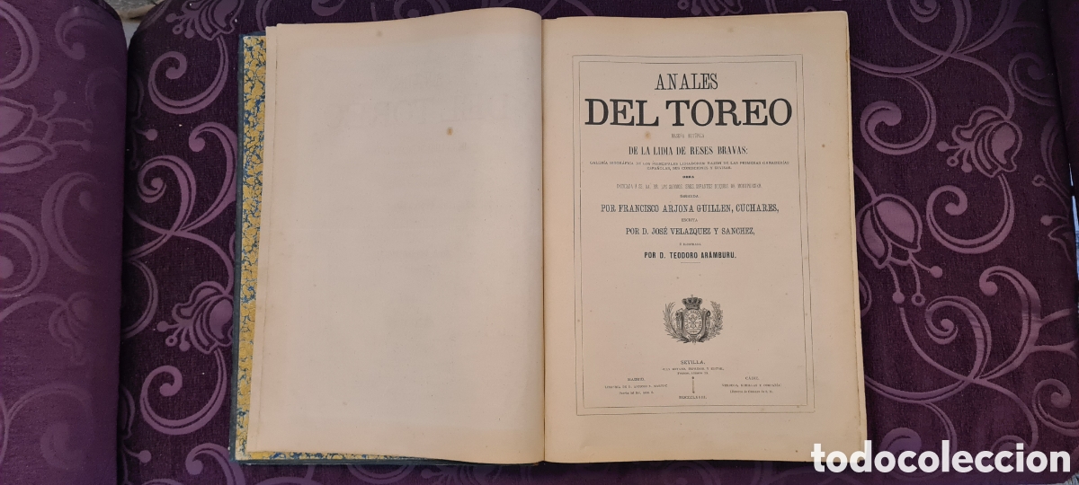 Libros antiguos: ANALES DEL TOREO DE FRANCISCO ARJONA - Foto 5