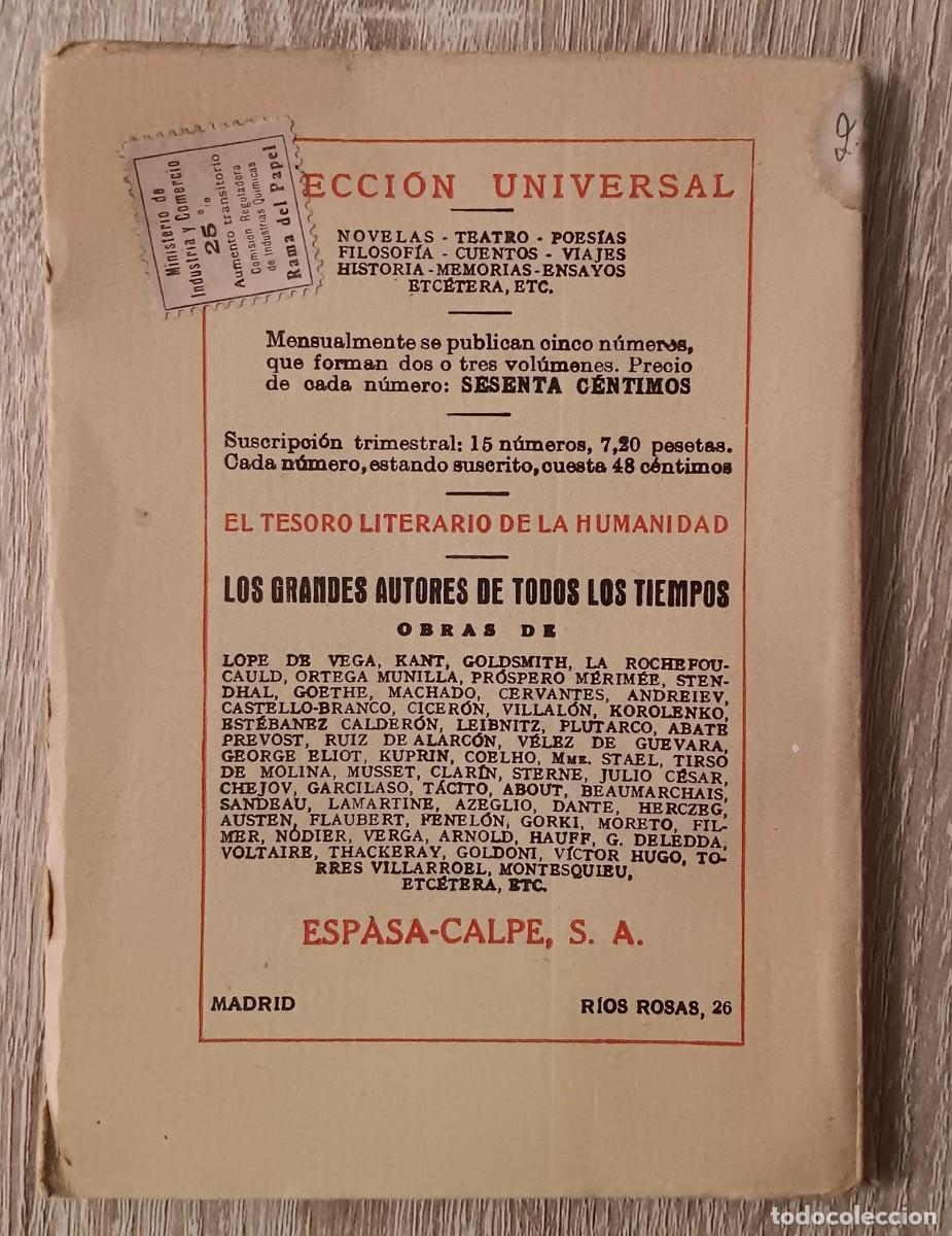 Libros antiguos: CUENTOS A DE MUSSET TOMO IV COLECCION UNIVERSAL - Foto 4