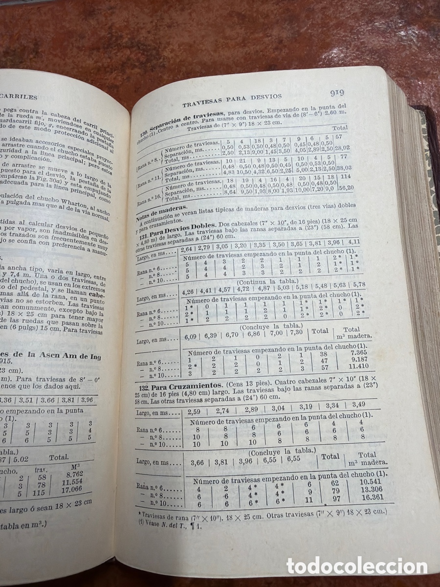 Libros antiguos: Manual del ingeniero Jhon C. Trautwine - Foto 3