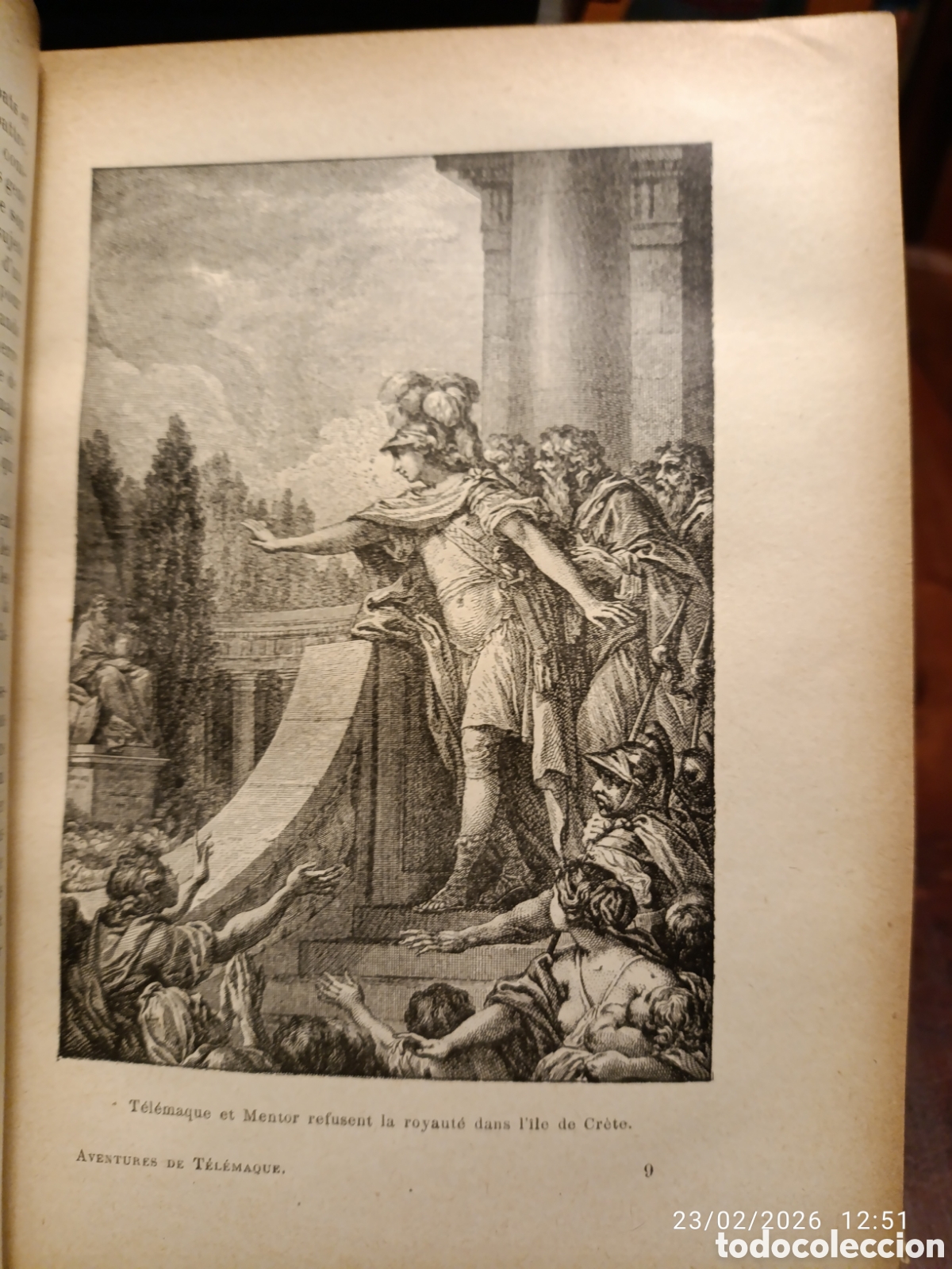 Libros antiguos: Les aventures de Telemaque. Fenelon. Franc&eacute;s - Foto 10