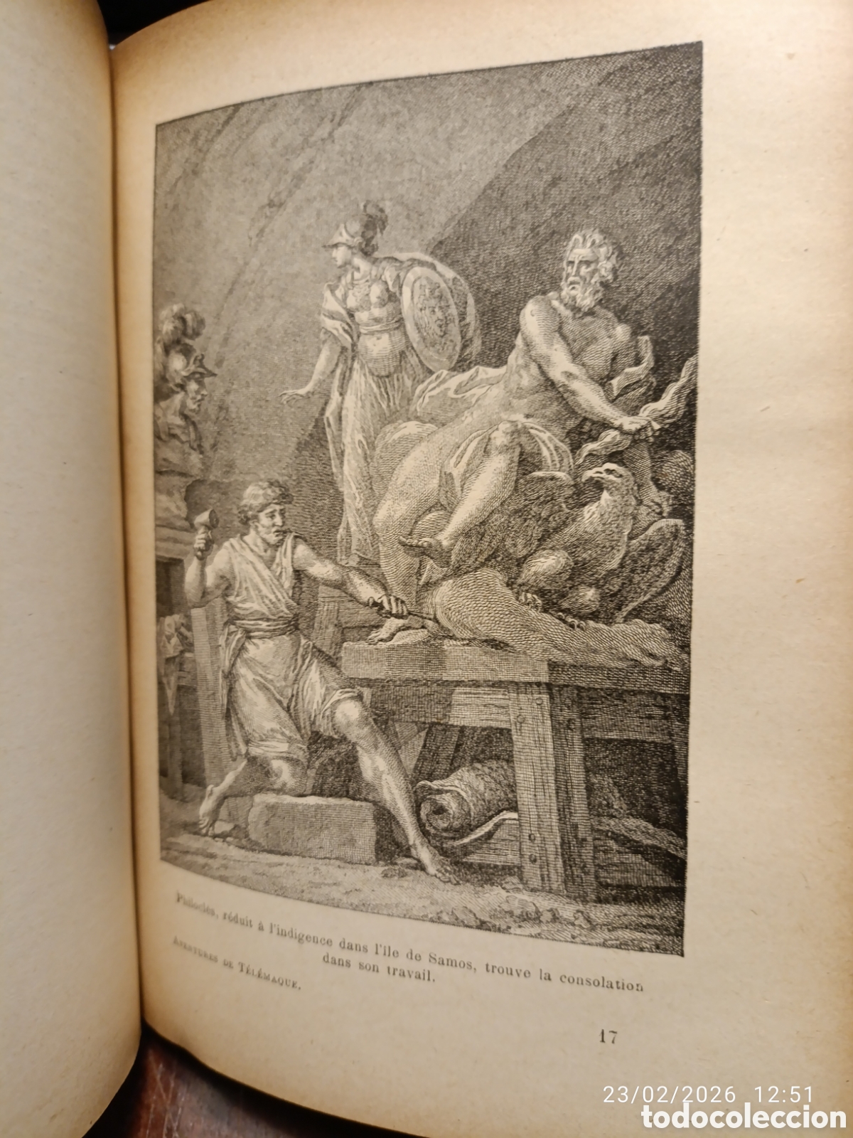 Libros antiguos: Les aventures de Telemaque. Fenelon. Franc&eacute;s - Foto 12