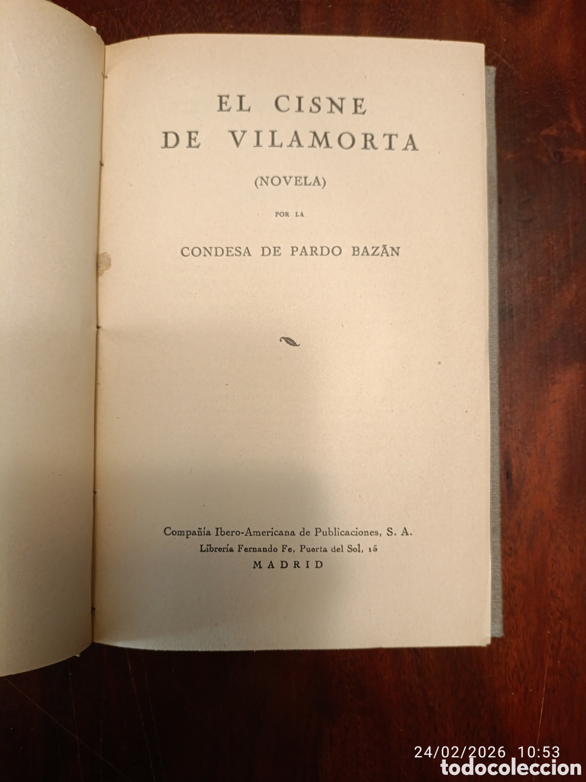 Libros antiguos: El cisne de Vilamorta - Foto 1