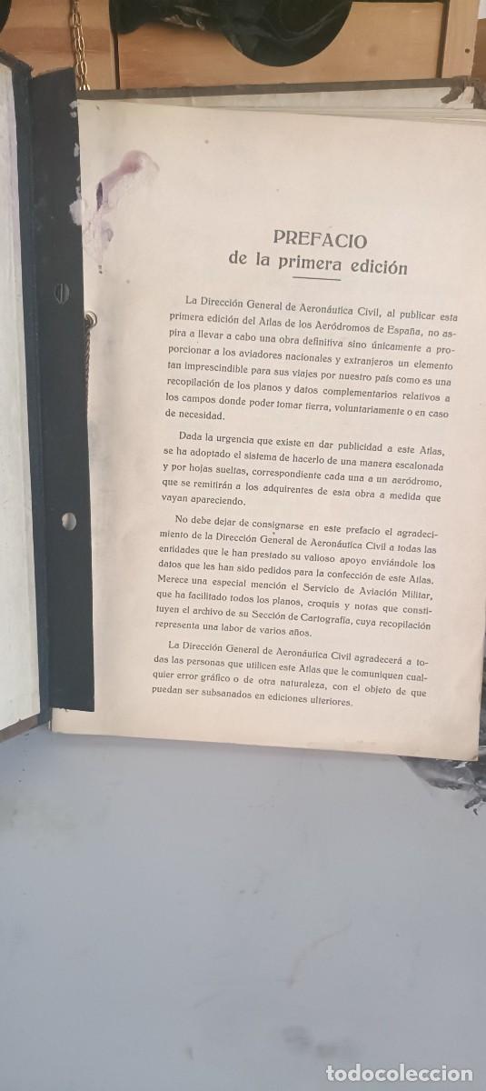 Libros antiguos: Atlas de los aer&oacute;dromos de Espa&ntilde;a - Foto 3
