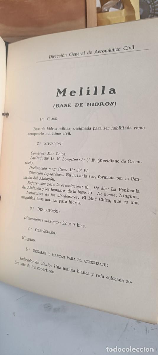Libros antiguos: Atlas de los aer&oacute;dromos de Espa&ntilde;a - Foto 5