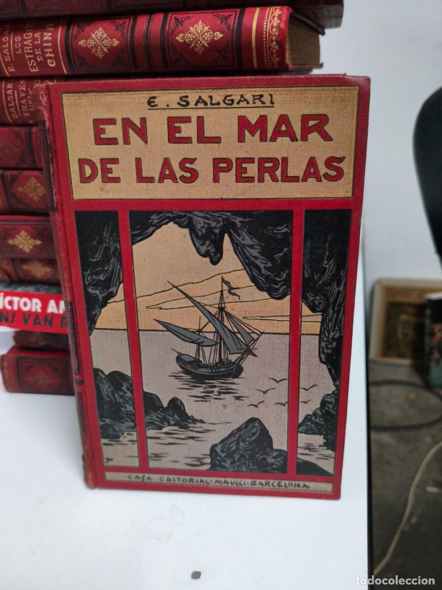 Libros antiguos: En el mar de las perlas - Emilio Salgari. Maucci - Foto 1