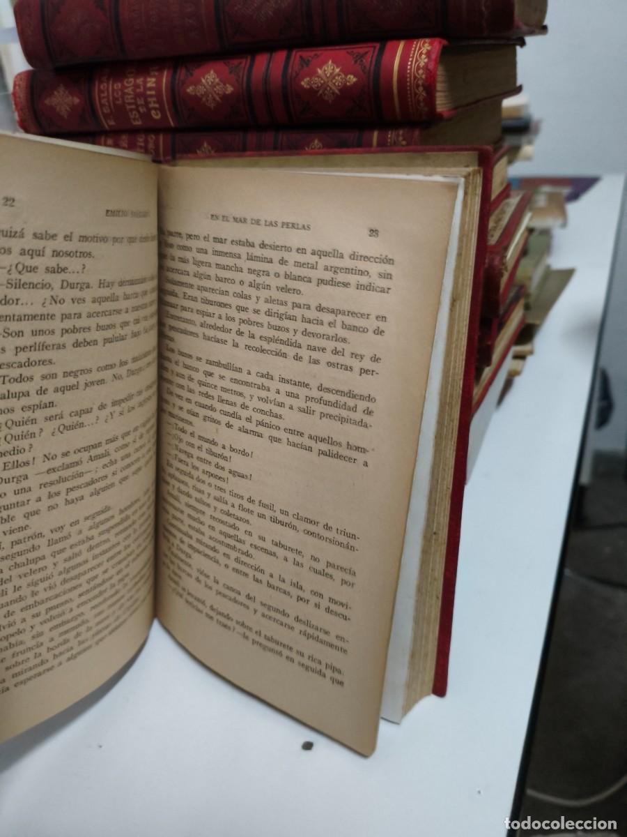 Libros antiguos: En el mar de las perlas - Emilio Salgari. Maucci - Foto 5