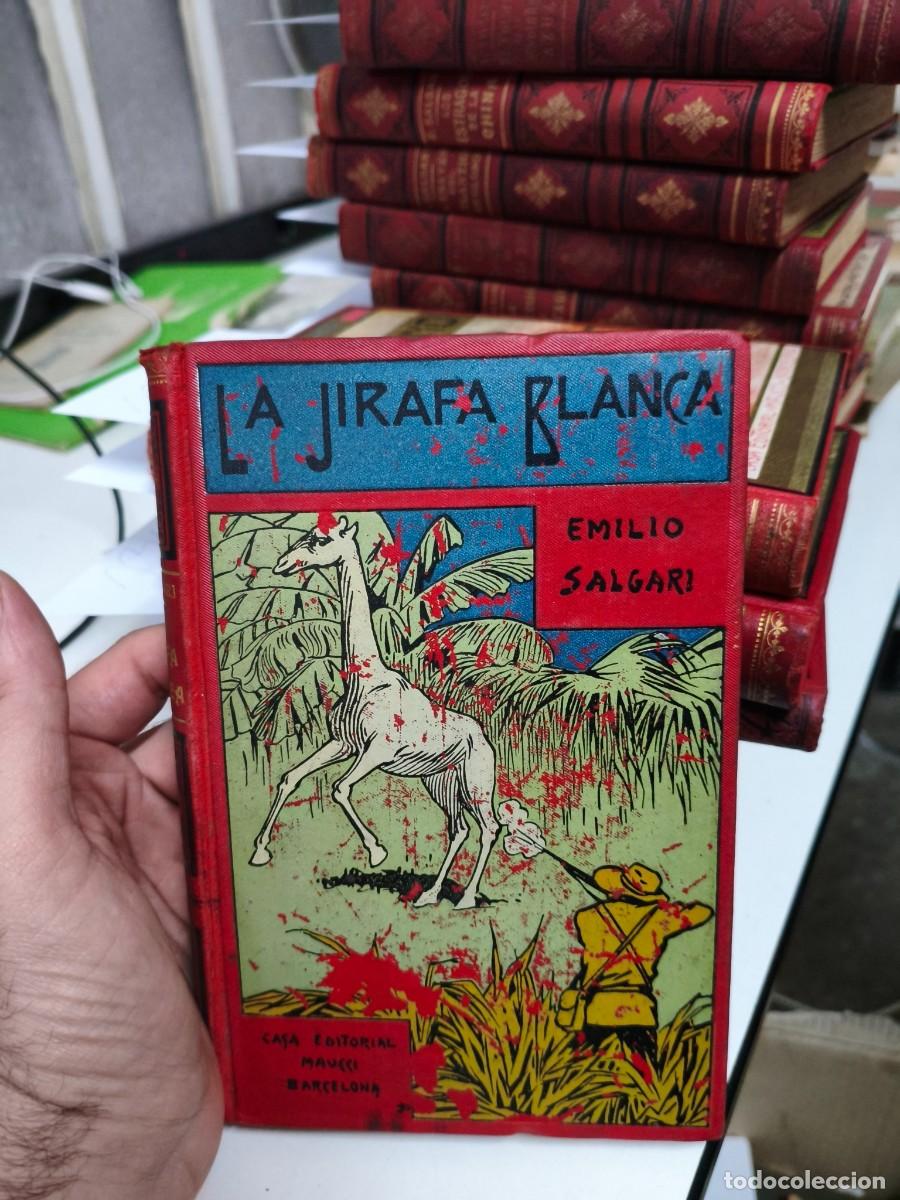 Libros antiguos: La jirafa blanca.- Salgari, Emilio. Maucci. - Foto 1