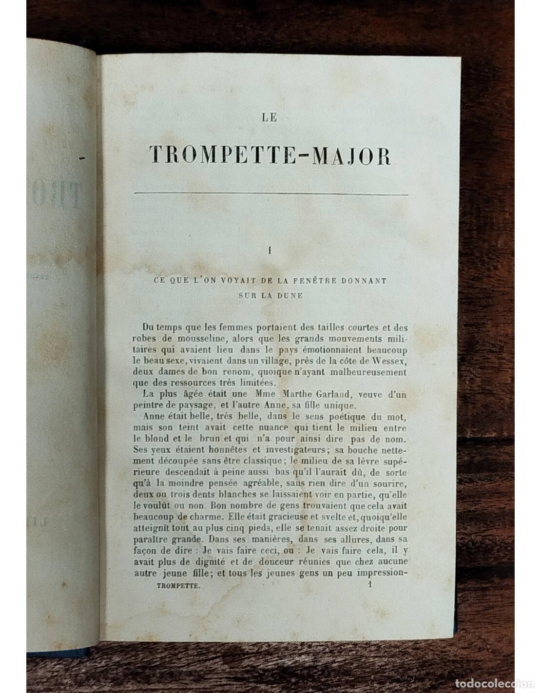 Libros antiguos: LE TROMPETTE-MAJOR. HARDY, Thomas. Librairie Hachette. 1882. - Foto 4