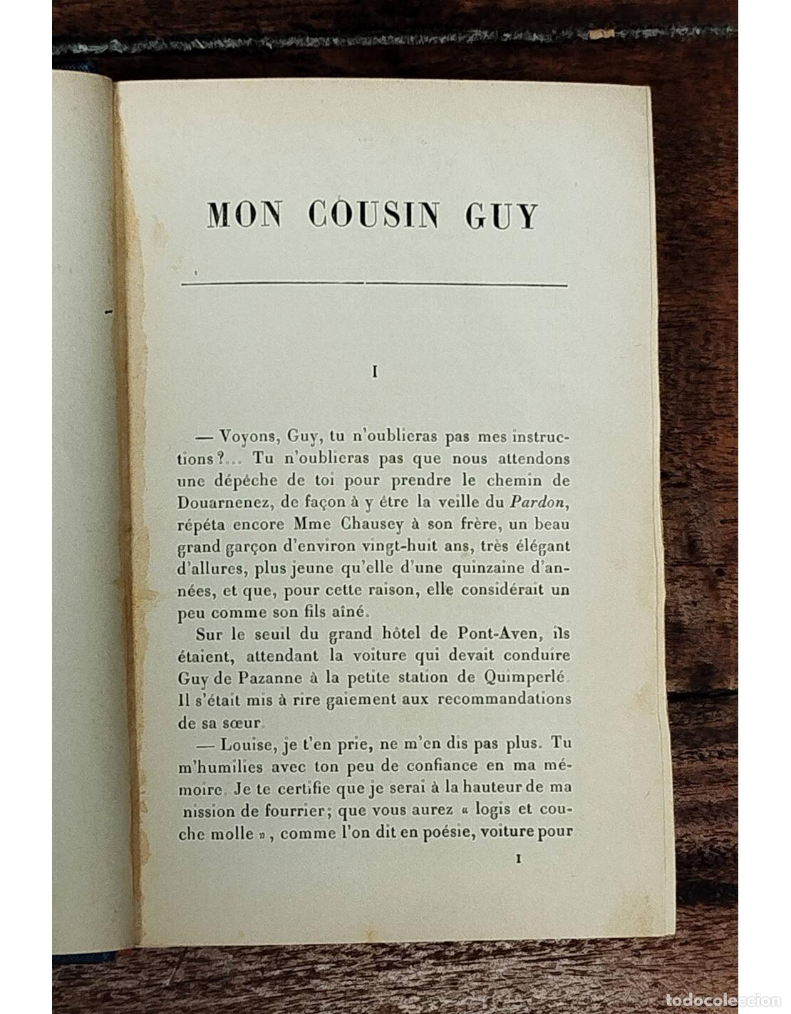 Libros antiguos: MON COUSIN GUY. ARDEL, Henri. Librairie Plon. 1896. - Foto 4