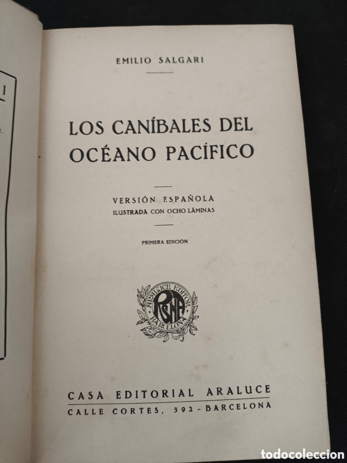 Libros antiguos: Los canibales del oc&eacute;ano pacifico Emilio Salgari - Foto 4