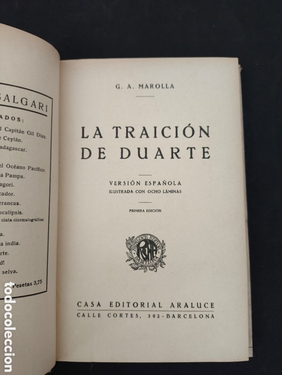 Libros antiguos: La traici&oacute;n de Duarte Marolla - Foto 4