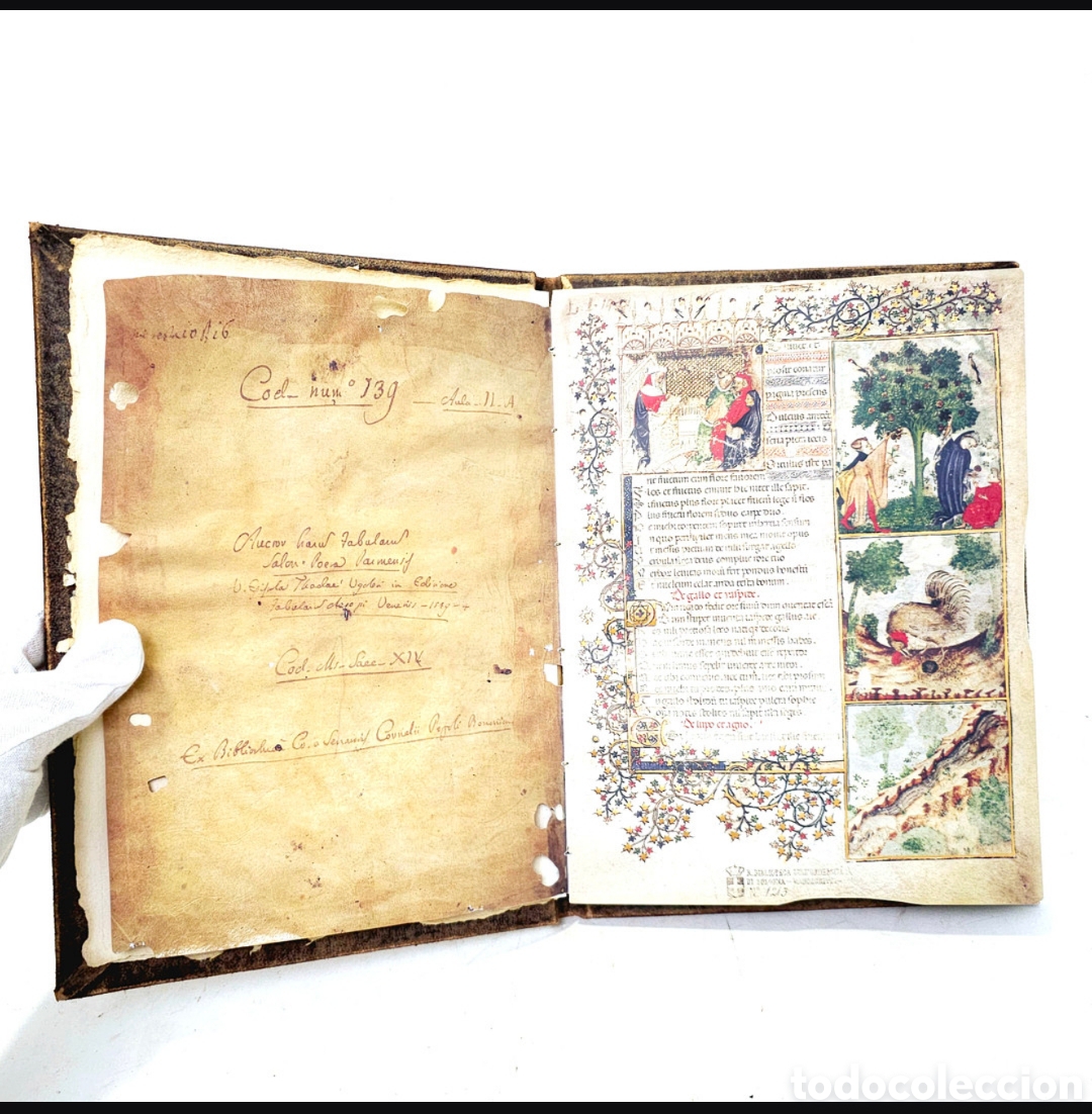 Libros antiguos: LIBRO FACS&Iacute;MIL LAS F&Aacute;BULAS DE ESOPO - Foto 2