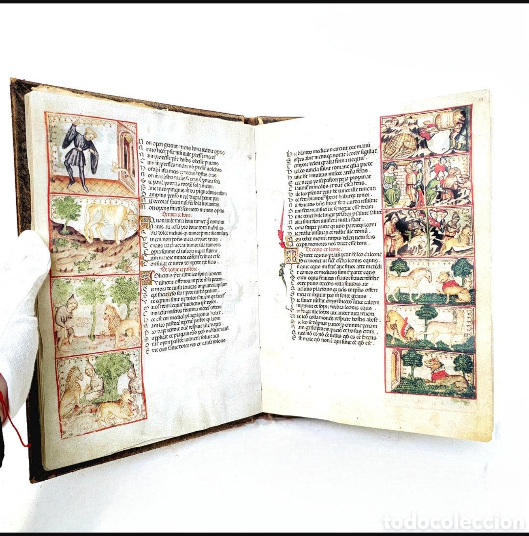 Libros antiguos: LIBRO FACS&Iacute;MIL LAS F&Aacute;BULAS DE ESOPO - Foto 3