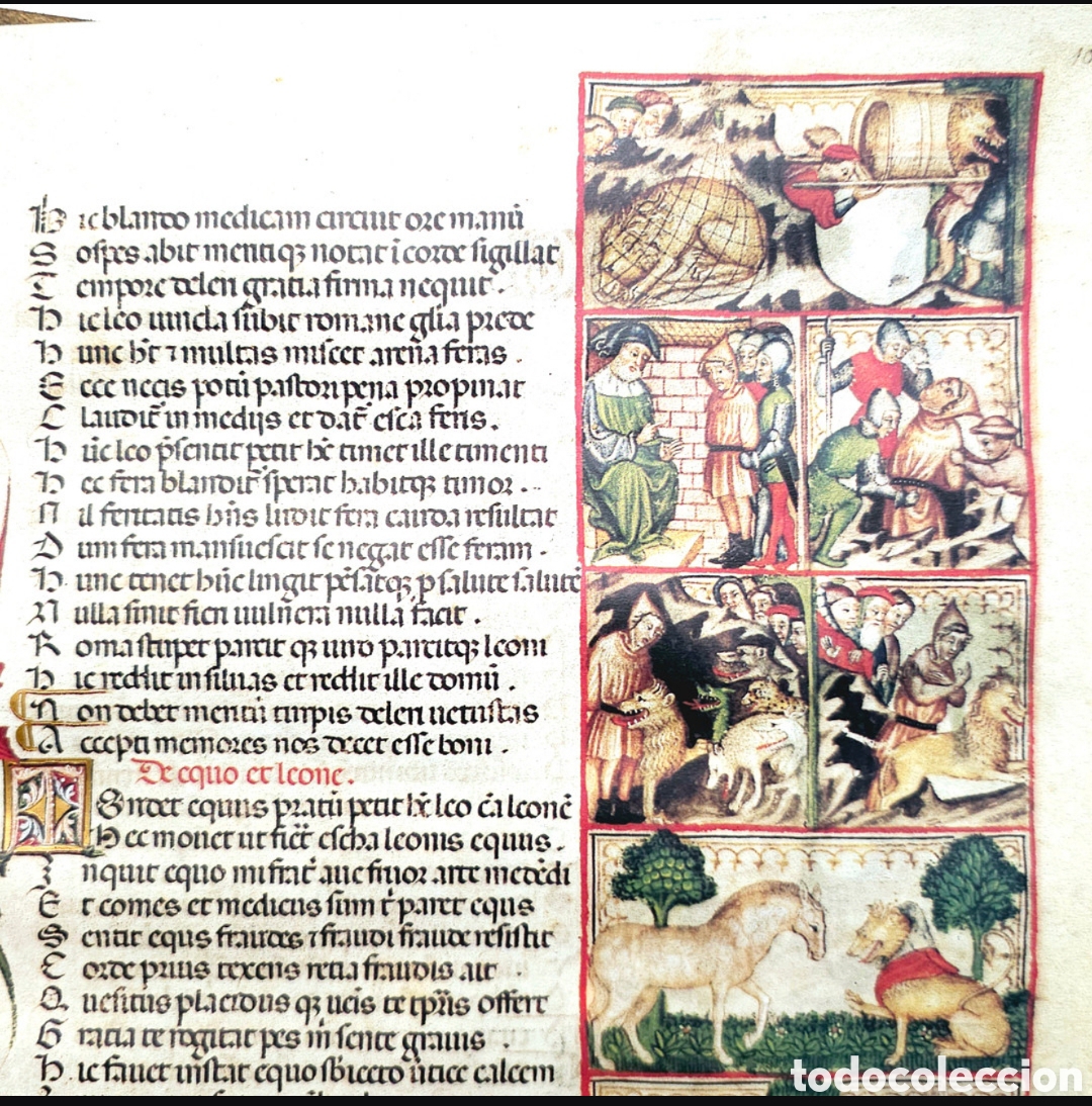 Libros antiguos: LIBRO FACS&Iacute;MIL LAS F&Aacute;BULAS DE ESOPO - Foto 5