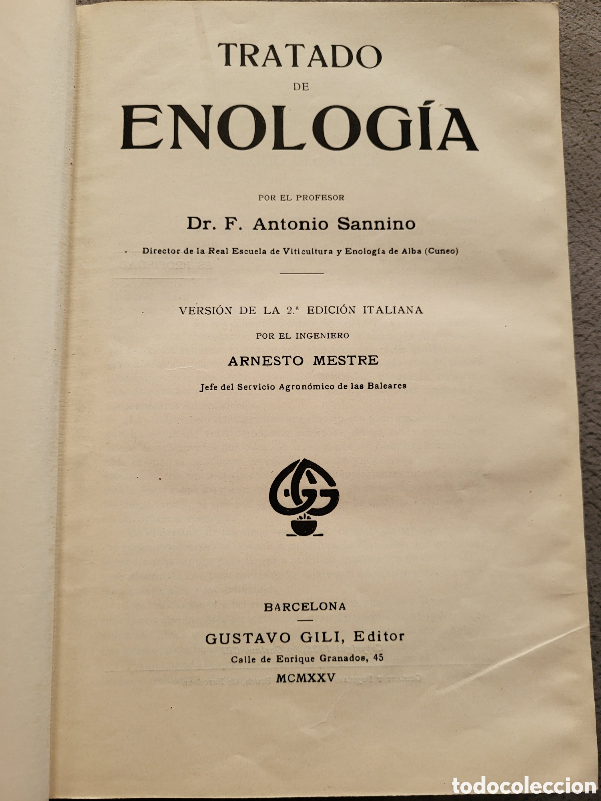 Libros antiguos: Tratado de enolog&iacute;a, 1925 - Foto 2