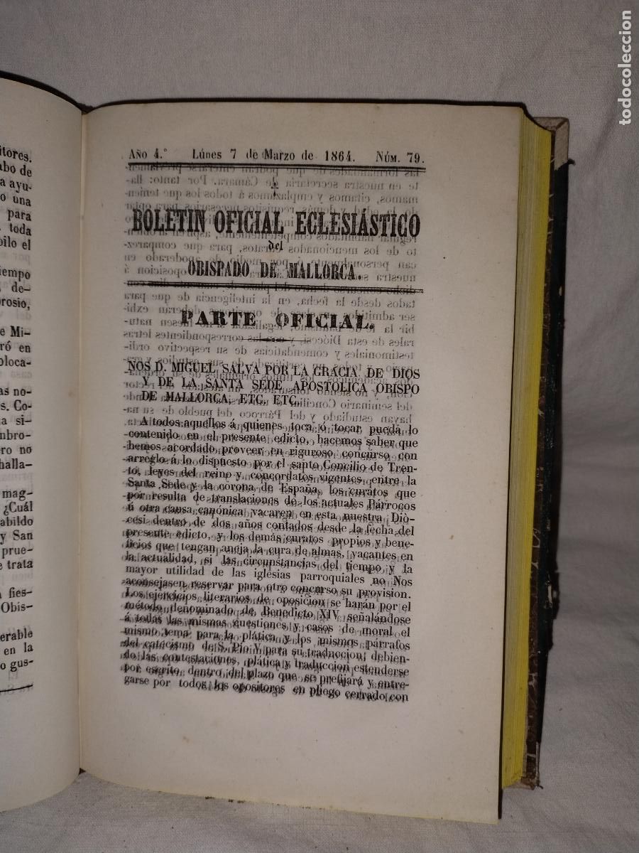 Libros antiguos: BOLETIN DEL OBISPADO DE MALLORCA - A&Ntilde;O 1864. - Foto 4