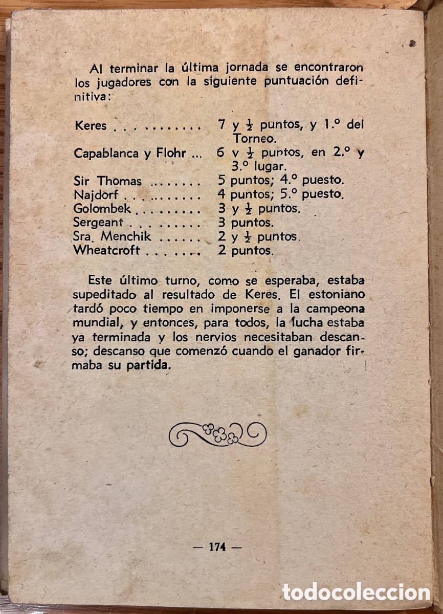 Libros antiguos: MARGATE 1939. TORNEO INTERNACIONAL DE AJEDREZ - Foto 7