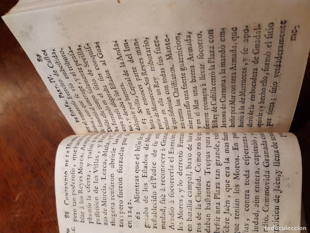 Libros antiguos: COMPENDIO DE LA HISTORIA DE ESPA&Ntilde;A. 1749. 2 TOMOS - Foto 4