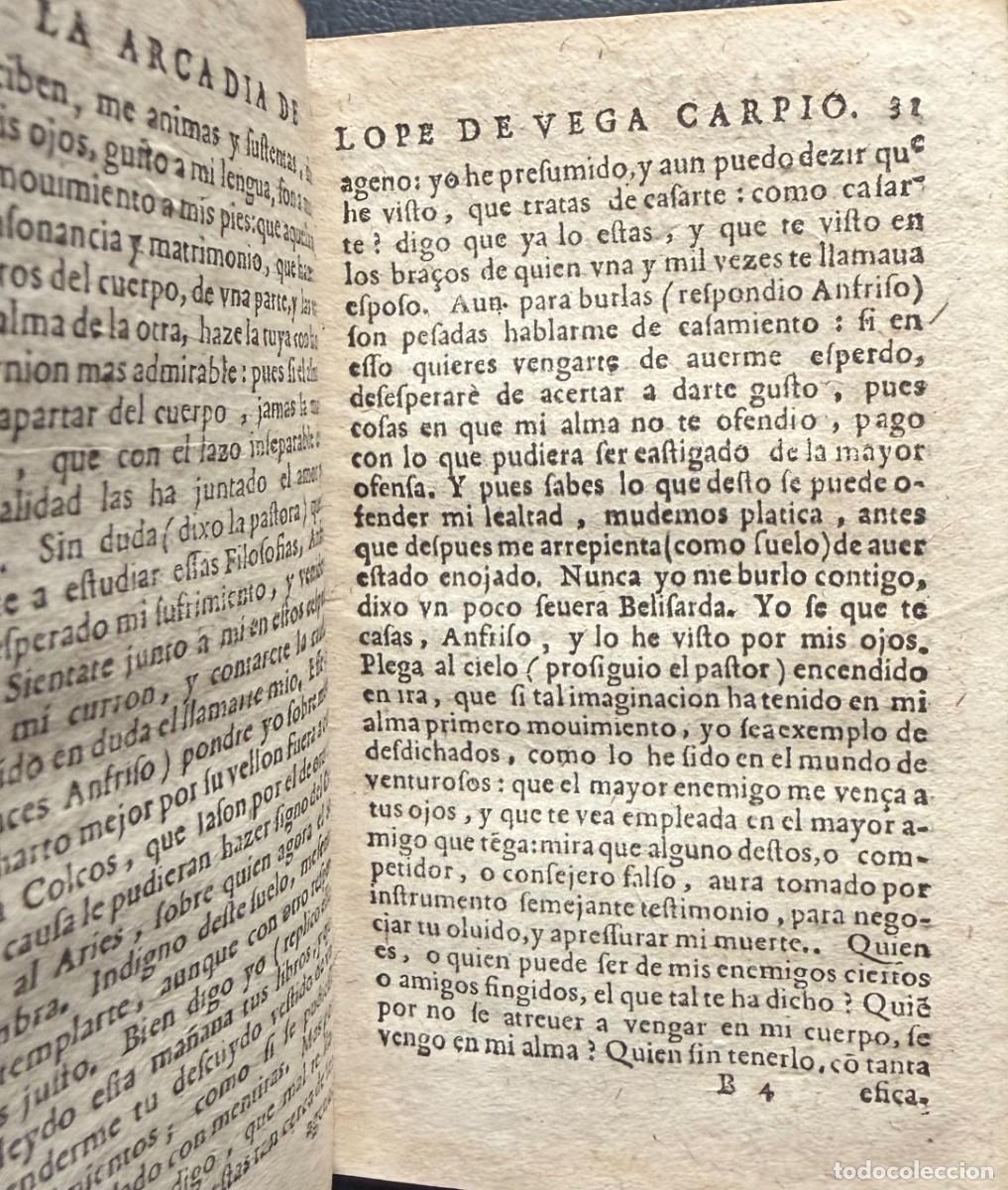 Libros antiguos: Lope de Vega. Arcadia. Prosas y versos. 1617 - Foto 5