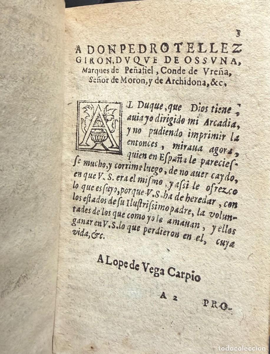 Libros antiguos: Lope de Vega. Arcadia. Prosas y versos. 1617 - Foto 6