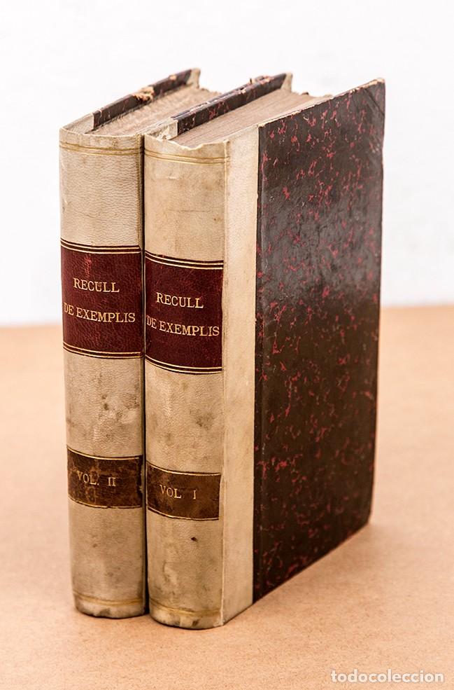 Libros antiguos: RECULL DE EXIMPLIS - 2 VOLUMS - MARIAN AGUILO Y FUSTER - Foto 1