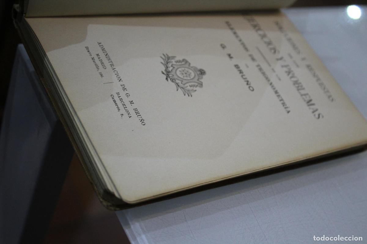 Libros antiguos: Soluciones y respuestas de los ejercicios y problemas contenidos en los elementos de trigonometr&iacute;a - - Foto 4