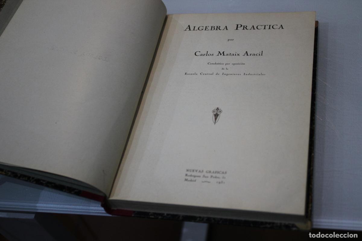 Libros antiguos: &Aacute;lgebra pr&aacute;ctica. - Mataix Aracil, Carlos. - Foto 3