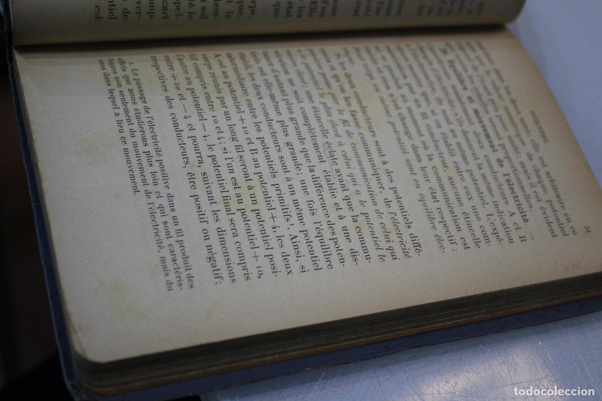 Libros antiguos: Cours &eacute;l&eacute;mentaire d&eacute;lectricit&eacute;. - Joubert, J. - Foto 4