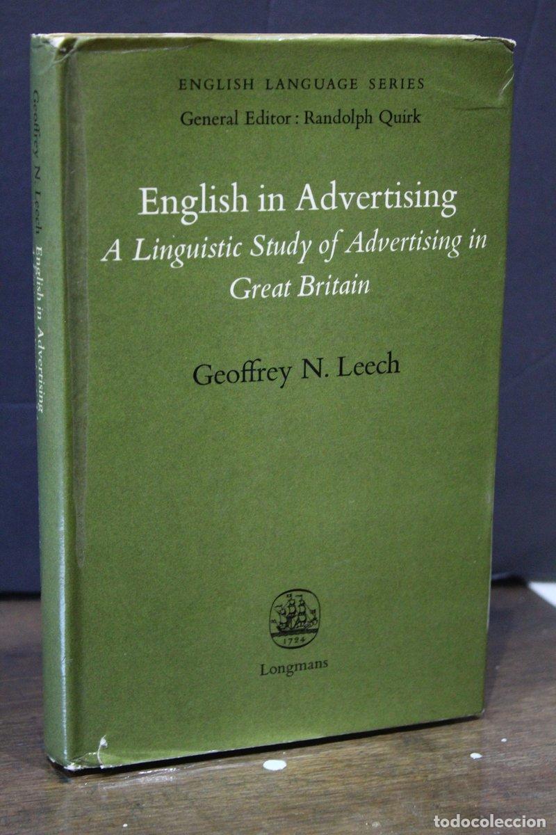 Libros antiguos: English in Advertising. A Linguistic Study of Advertising in Great Britain - Leech, Geoffrey N.