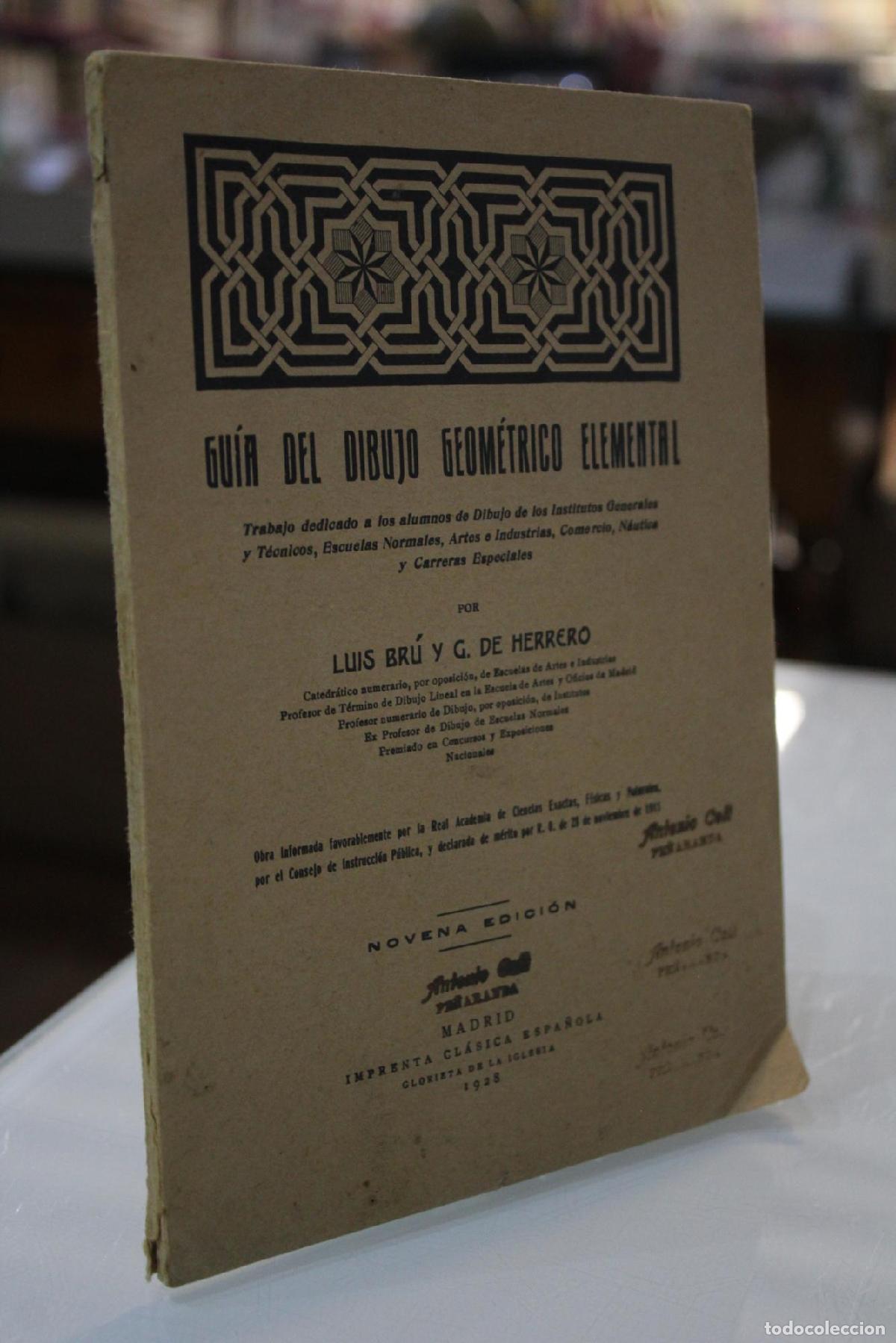 Antiquarische B&uuml;cher: Gu&iacute;a del Dibujo Geom&eacute;trico Elemental - Bru, Luis; Herrero, G. De