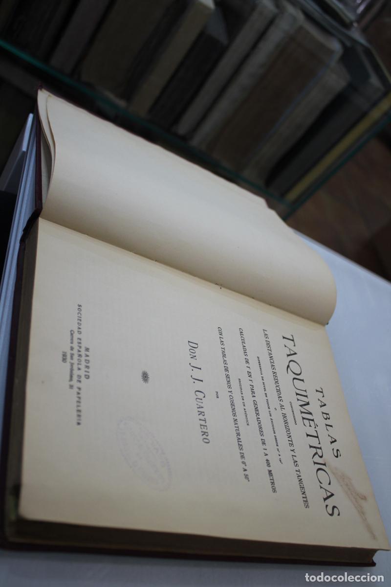 Libros antiguos: Tablas Taquim&eacute;tricas. - Cuartero, J.j. - Foto 3