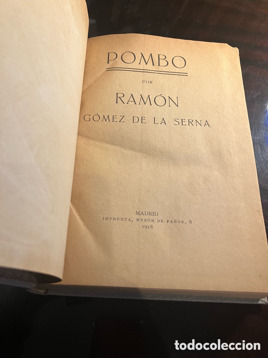 Libros antiguos: Pombo por Ram&oacute;n Gomez de la Serna 1918 - Foto 1