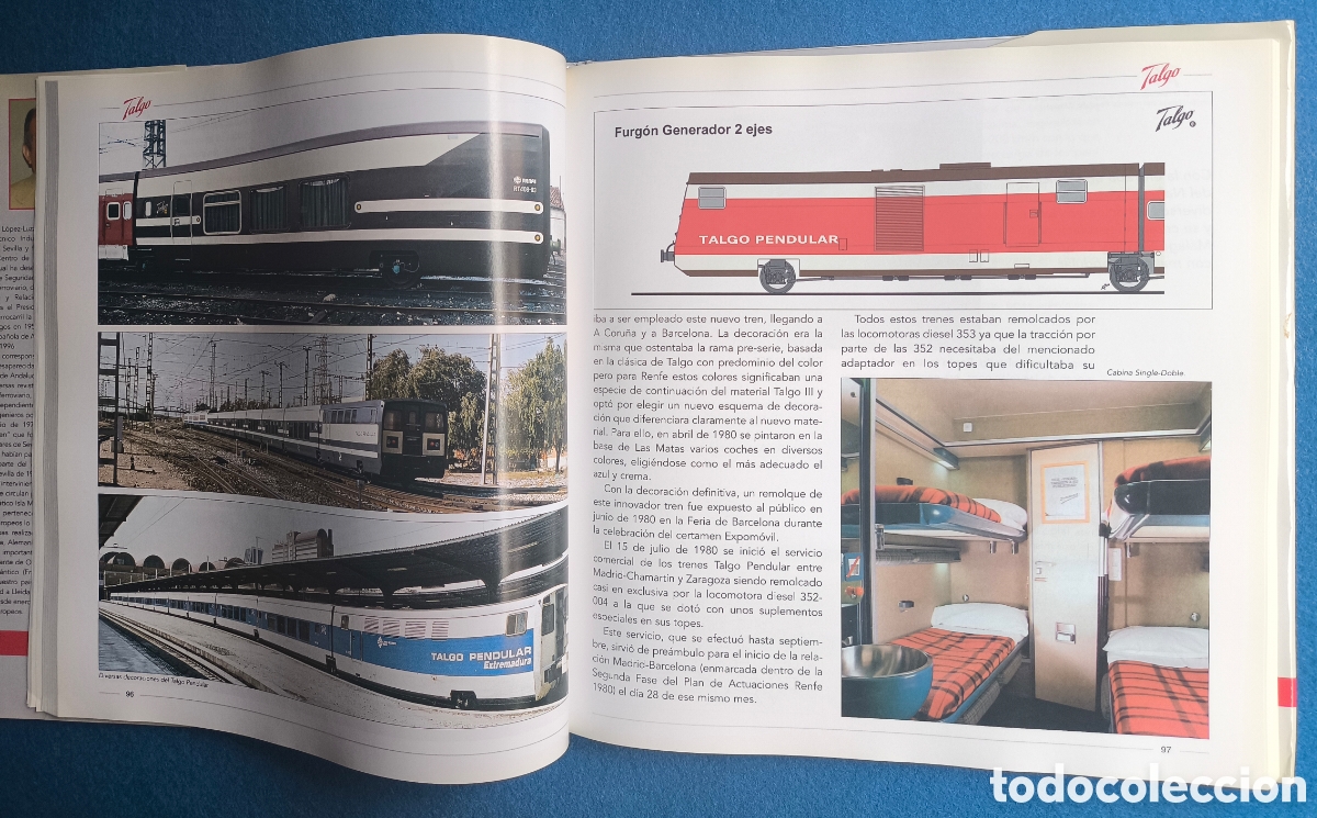 Libros antiguos: TALGO TREN HISTORIA LIBRO DESCATALOGADO - Foto 3