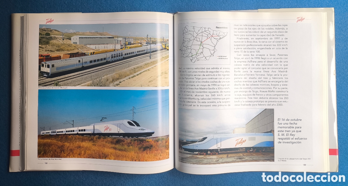 Libros antiguos: TALGO TREN HISTORIA LIBRO DESCATALOGADO - Foto 8