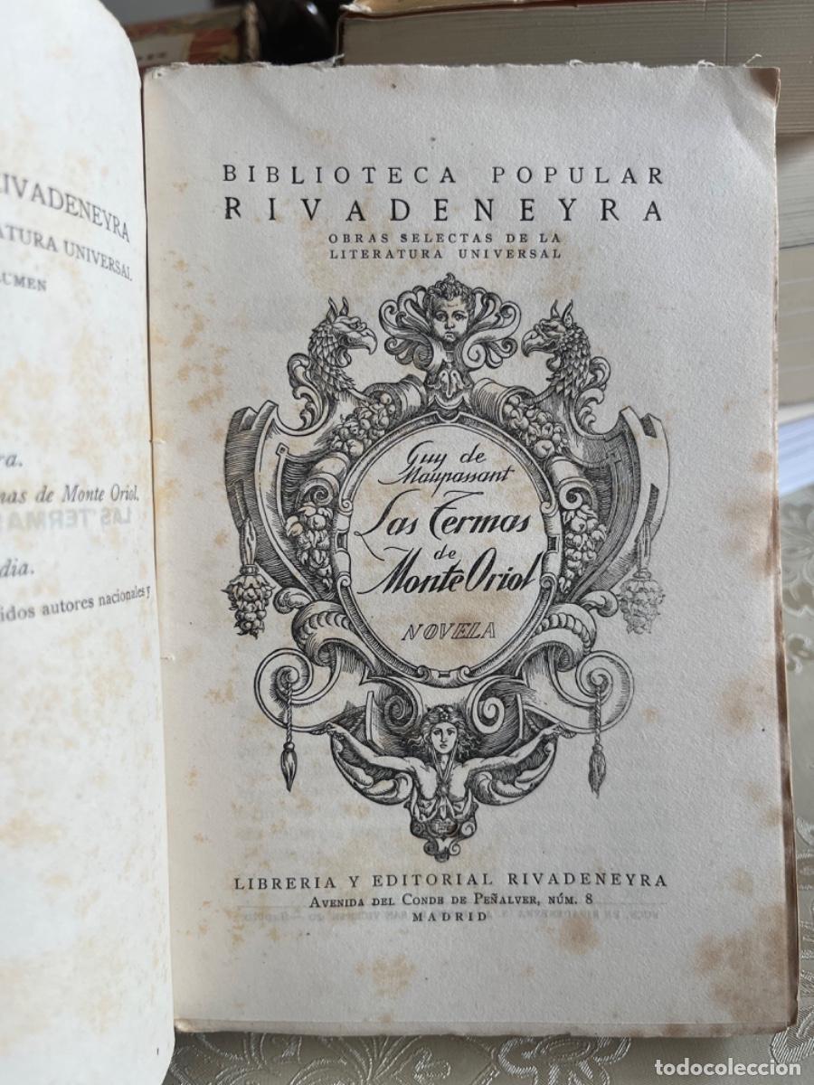 Libros antiguos: Maupassant, Guy de.- Las termas de Monte Oriol - Foto 3