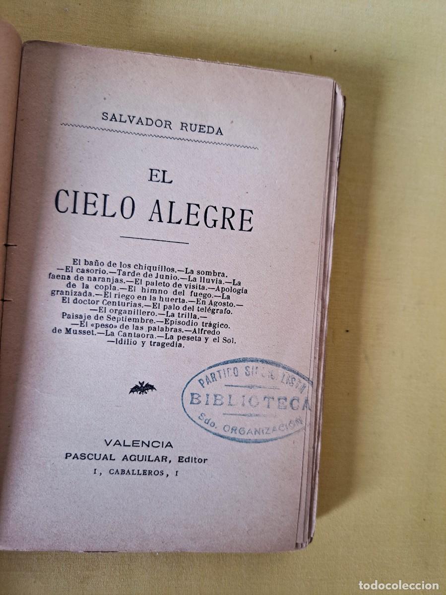 Libros antiguos: SALVADOR RUEDA - EL CIELO ALEGRE - BIBLIOTECA SELECTA - Foto 3
