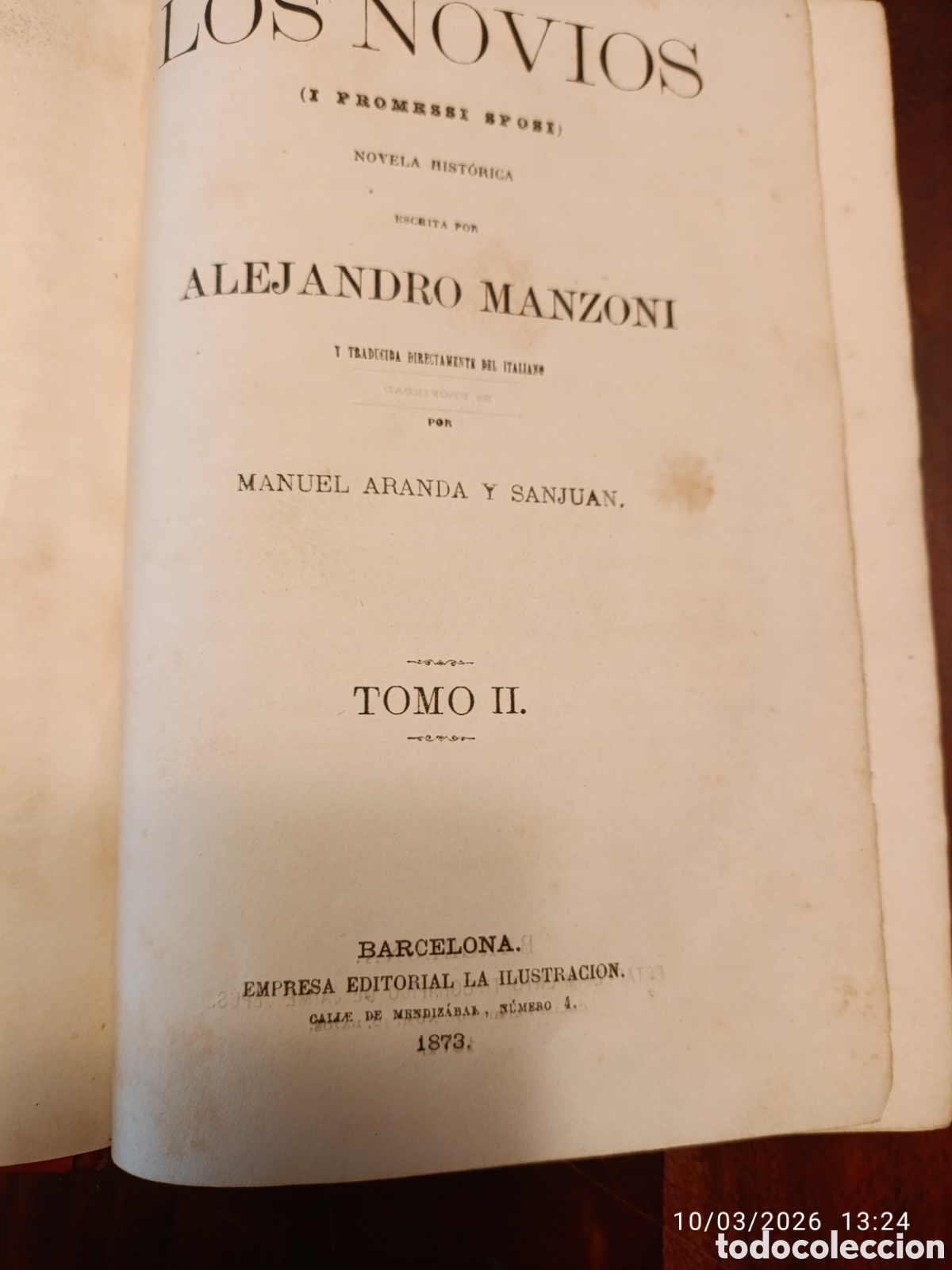 Libros antiguos: Los novios. Manzoni. 1879 - Foto 13