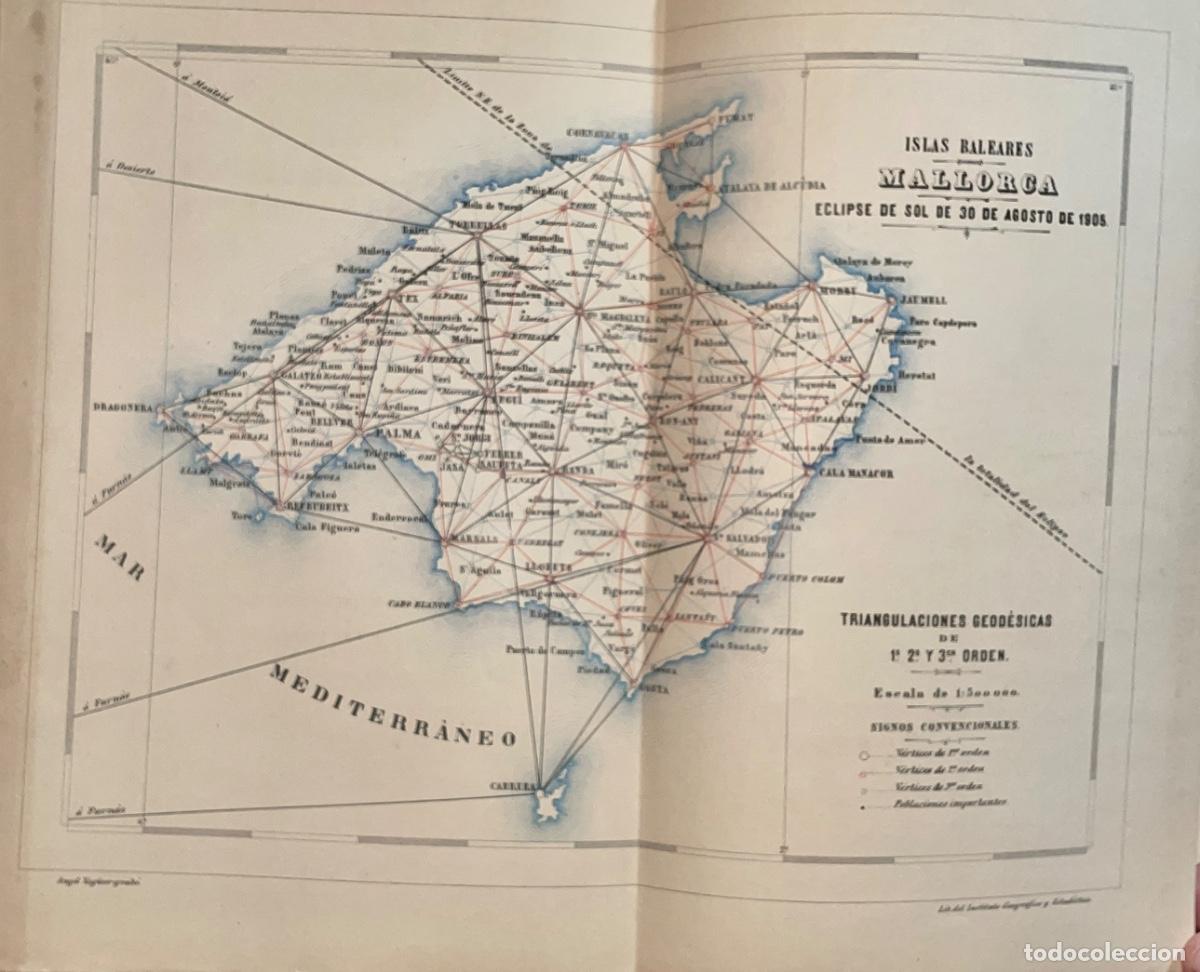 Libros antiguos: COORDENADAS GEOGRAFICAS- PUNTOS COMPRENDIDOS ECLIPSE DE SOL- 1905 - Foto 13