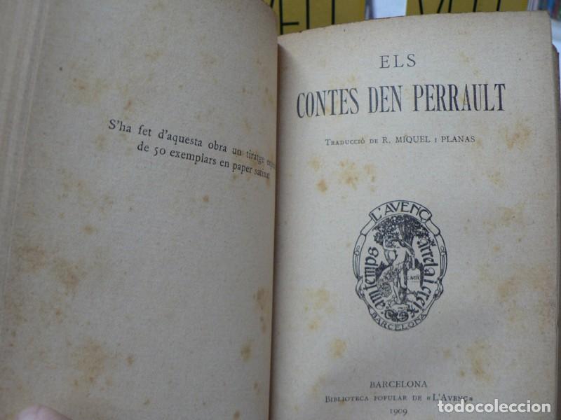 Libros antiguos: Contes, Biblioteca de lAven&ccedil;, 1909 - Foto 5